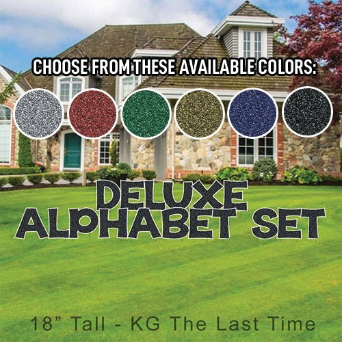 18" KG The Last Time Faux Glitter Deluxe Alphabet Set - 130 pcs