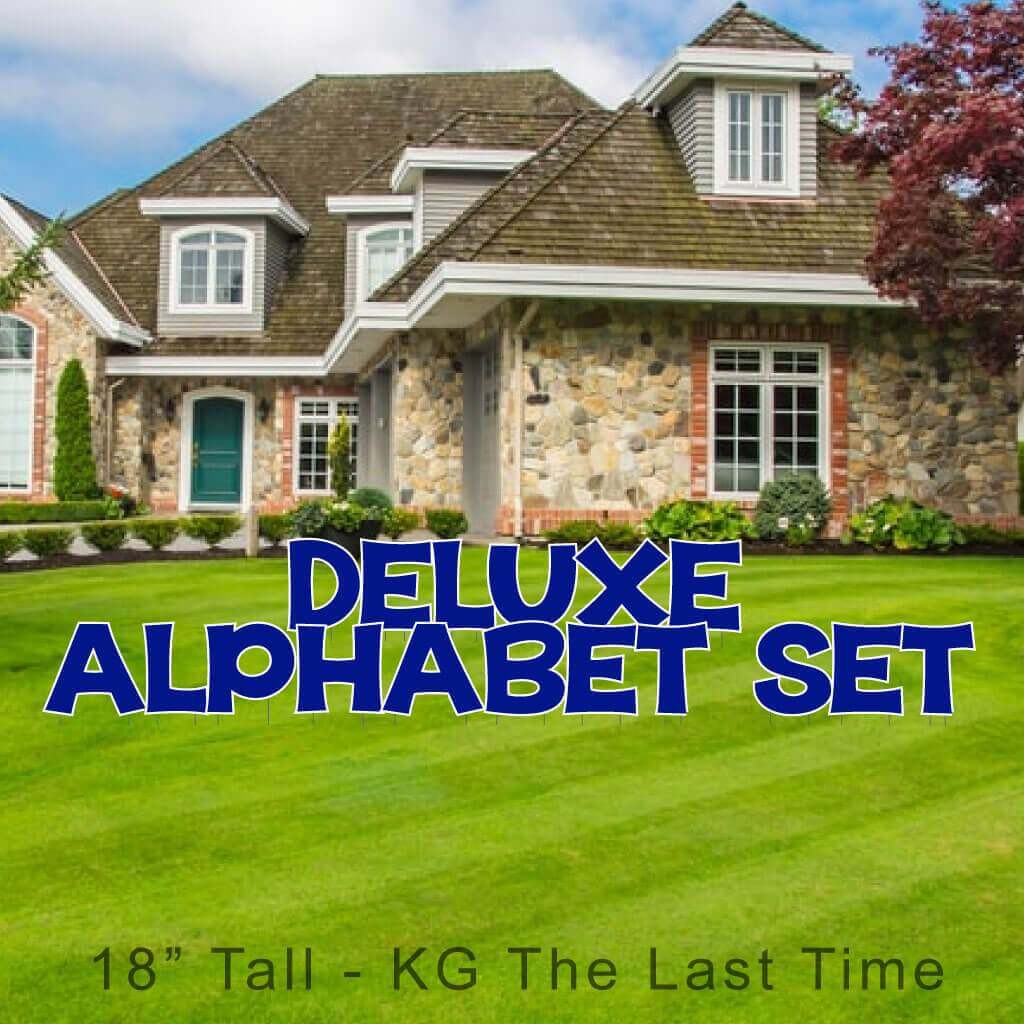 18" KG The Last Time Solid Color Deluxe Alphabet Set - 130 pcs