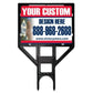 18 x 24 Two Sided Full Color Realtor Yard Sign with Heavy Duty Plastic Frame