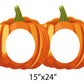 photo stand in pumpkins