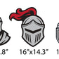 knight mascot accessory set