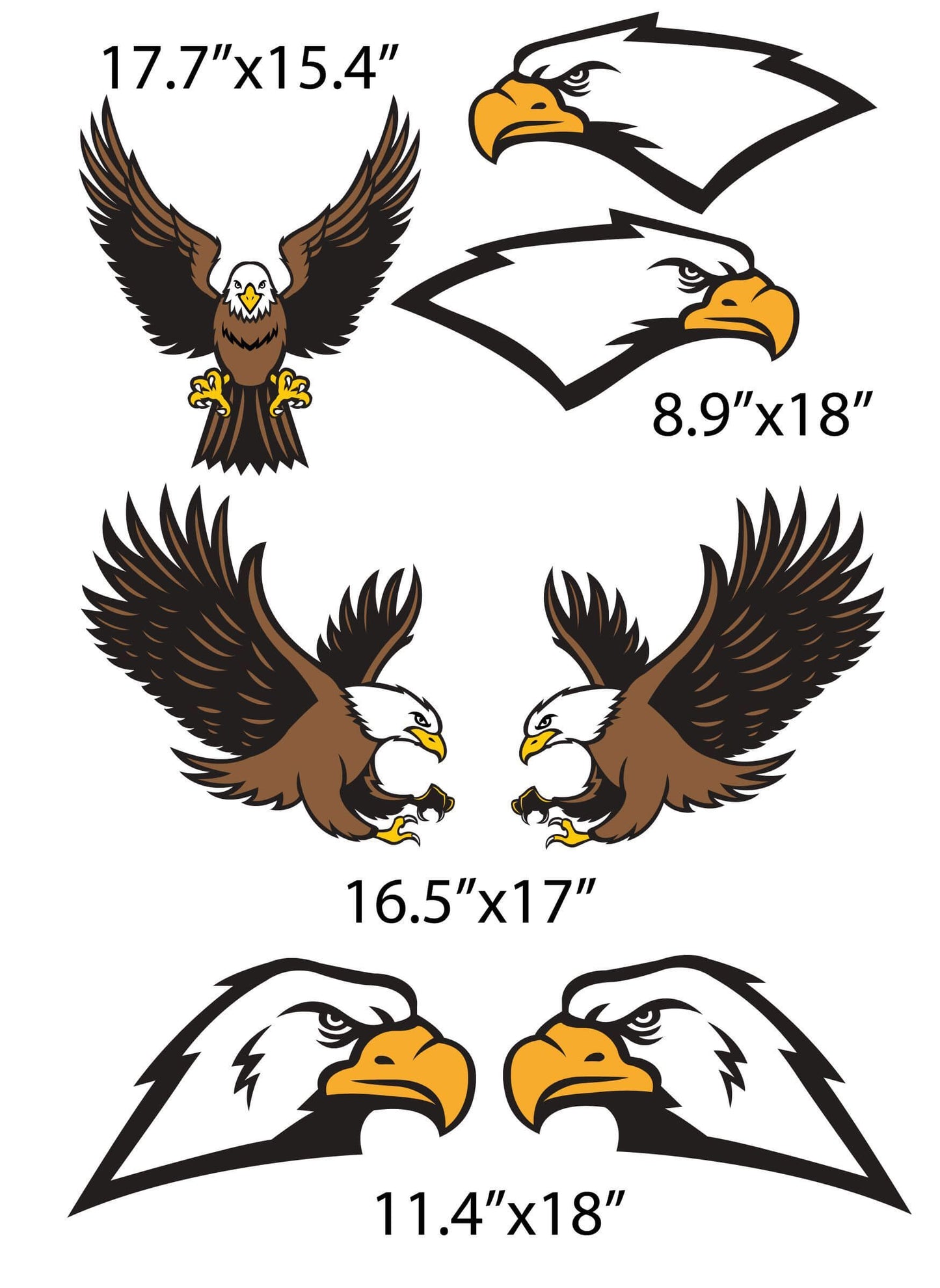 eagle mascot yard card
