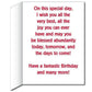 3' Stock Design Giant 20th Birthday Card w/Envelope - Presents and Balloons