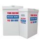 22.3 Gallon Custom Disposable Recyclable Corrugated Plastic Trash Can