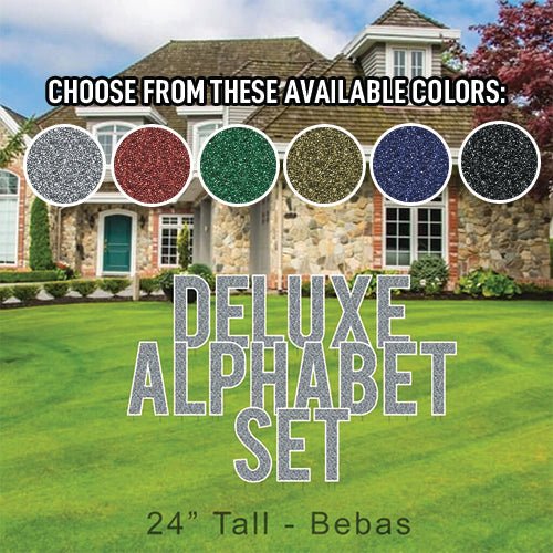 24" Bebas Faux Glitter Deluxe Alphabet Set - 130 pcs