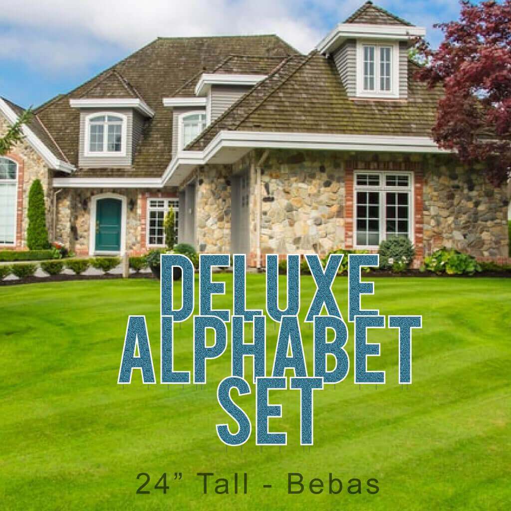 24" Bebas Mermaid Faux Glitter Deluxe Alphabet Set - 130 pcs