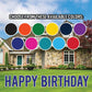 24" Bebas Solid Color Happy Birthday Yard Letters - 13 pc set