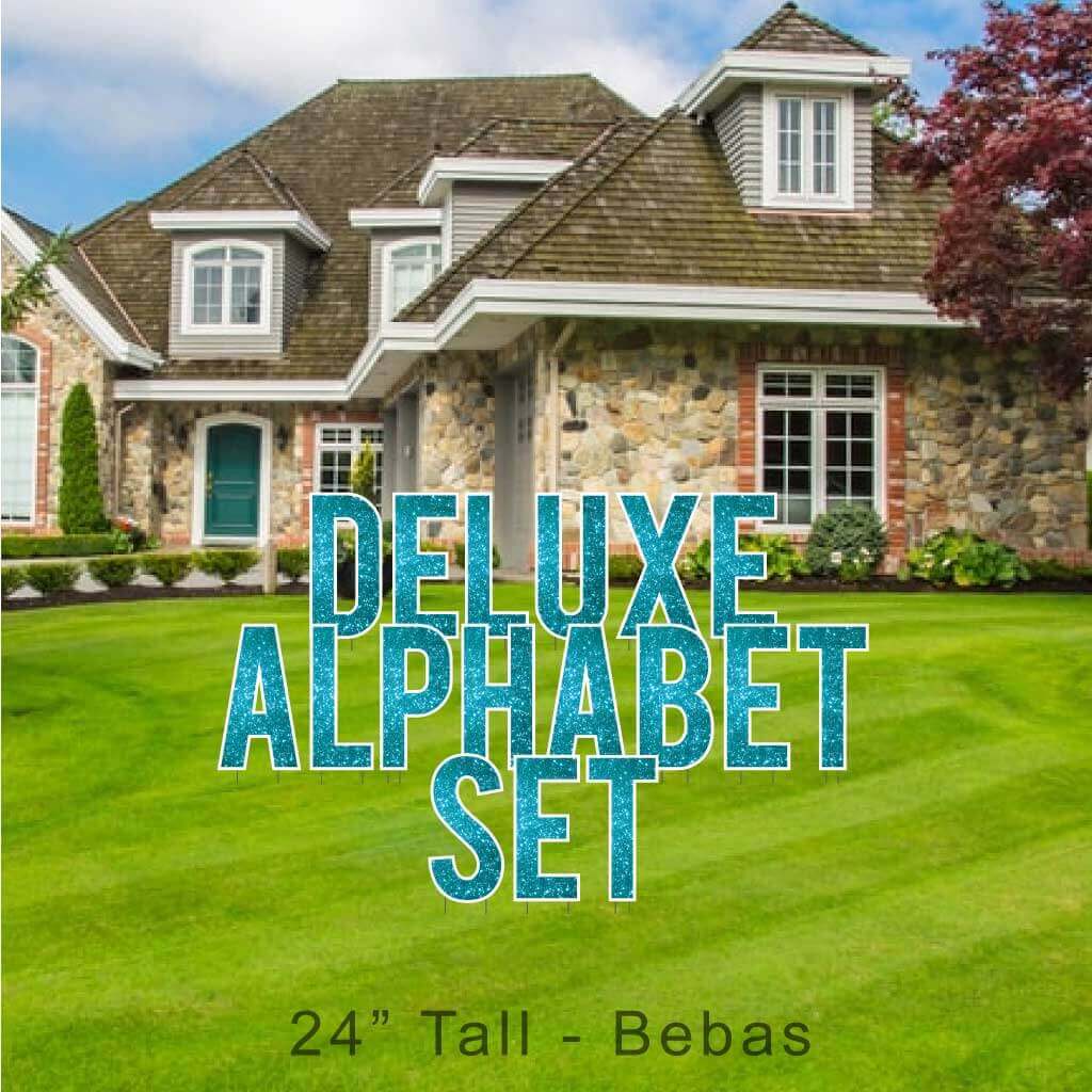 24" Bebas Sparkle Deluxe Alphabet Set - 130 pcs