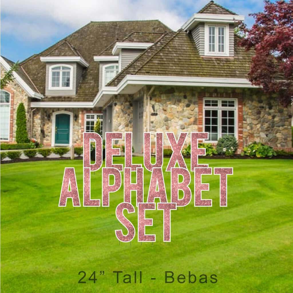 24" Bebas Sparkle Deluxe Alphabet Set - 130 pcs