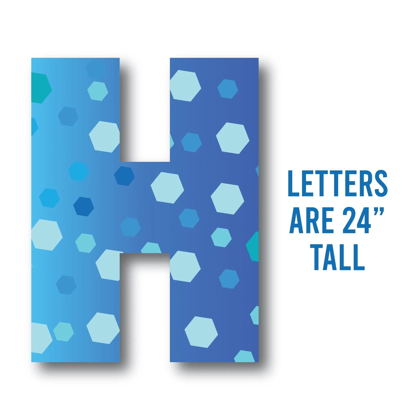 24" Happy Birthday Confetti Colored Letters - Breuer Font