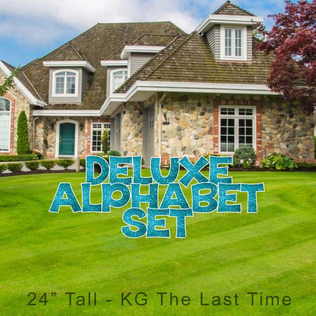 24" KG The Last Time Sparkle Deluxe Alphabet Set - 130 pcs