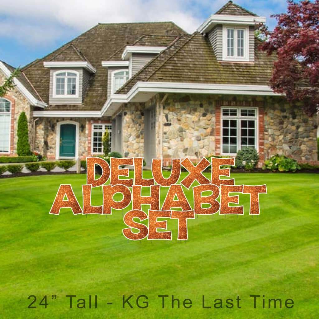 24" KG The Last Time Sparkle Deluxe Alphabet Set - 130 pcs