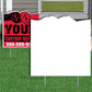 Knuckles Touch 4 mil Corrugated Plastic Yard Sign Blank