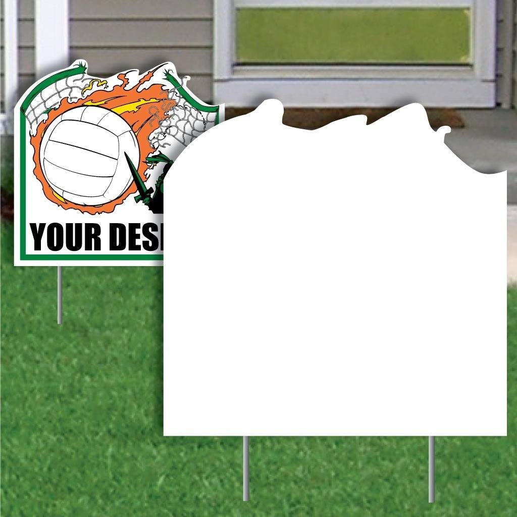 Net Buster Volleyball 4 mil Corrugated Plastic Yard Sign Blank