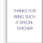 2'x 3' Giant Teacher Thank You Card