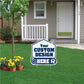 House with Swoosh Yard Sign - 22x22" - Corrugated Plastic