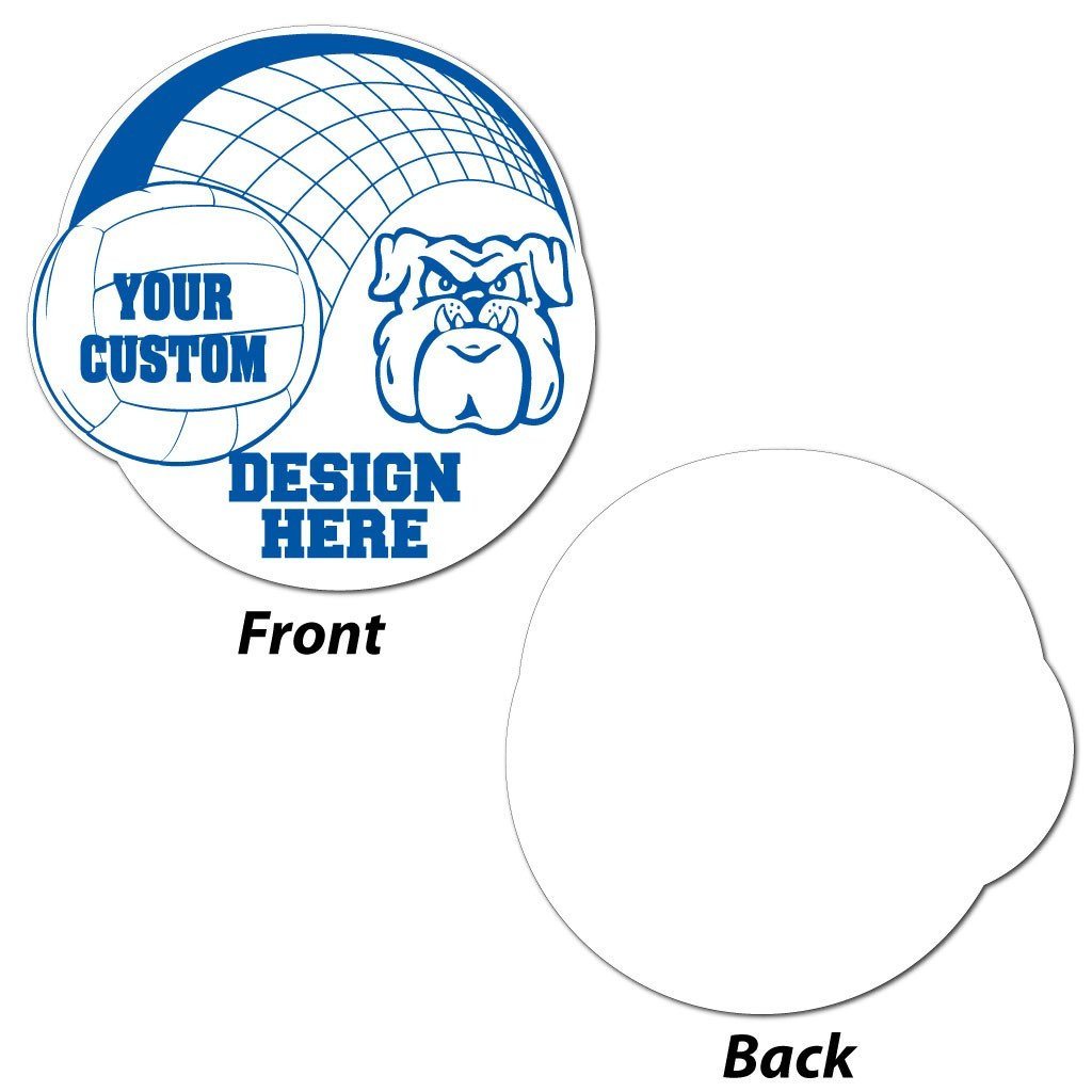 Volleyball Double Circle Yard Sign - Corrugated Plastic