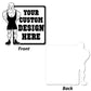 Wrestler with Rectangle Shaped Yard Sign - 22x22" Corrugated Plastic