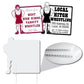Wrestler with Rectangle Shaped Yard Sign - 22x22" Corrugated Plastic