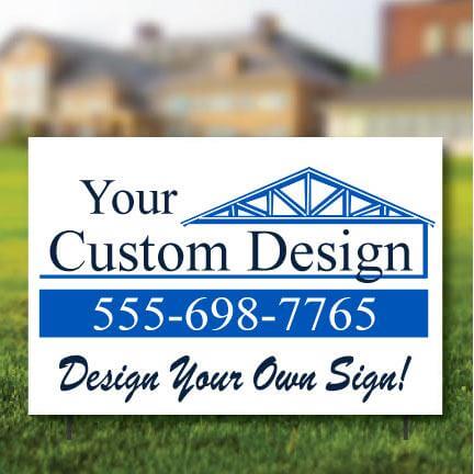 2'x3' Design Your Own Contractor Yard Signs