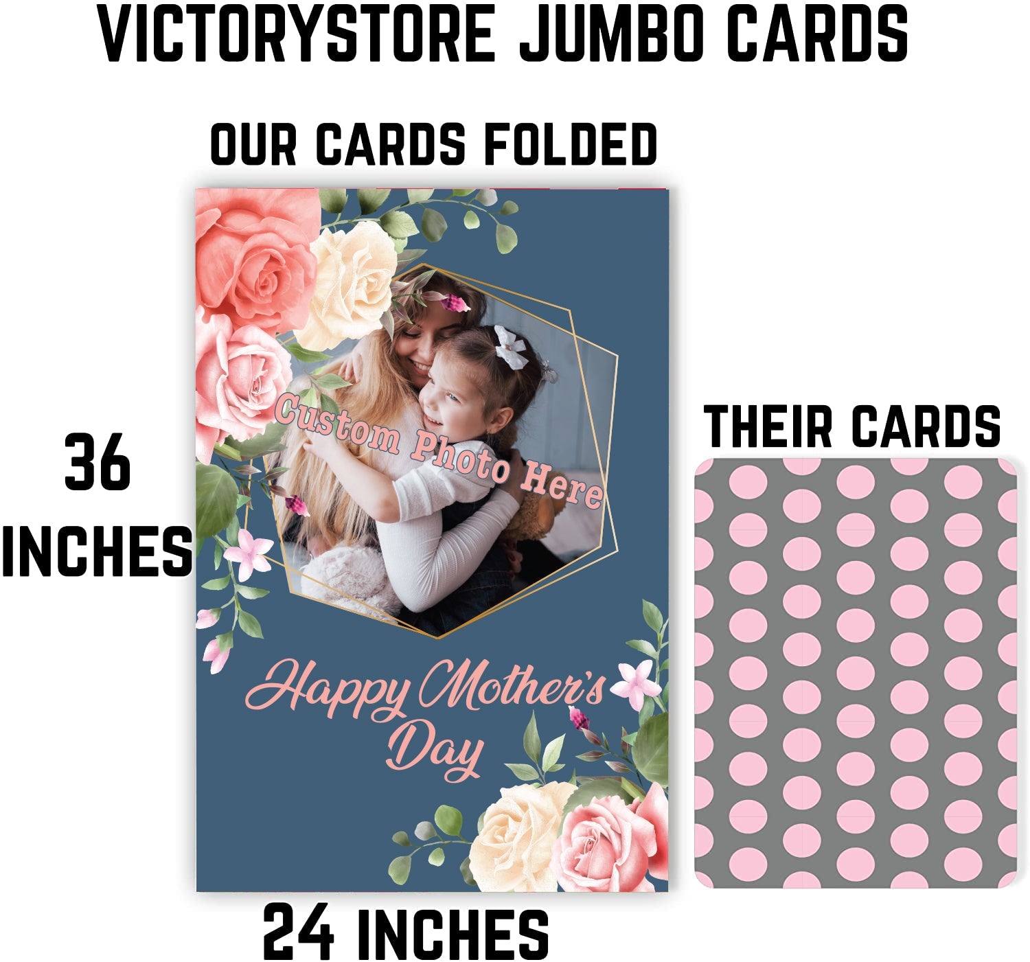 2'x3' Giant Custom Floral Mother's Day Greeting Card