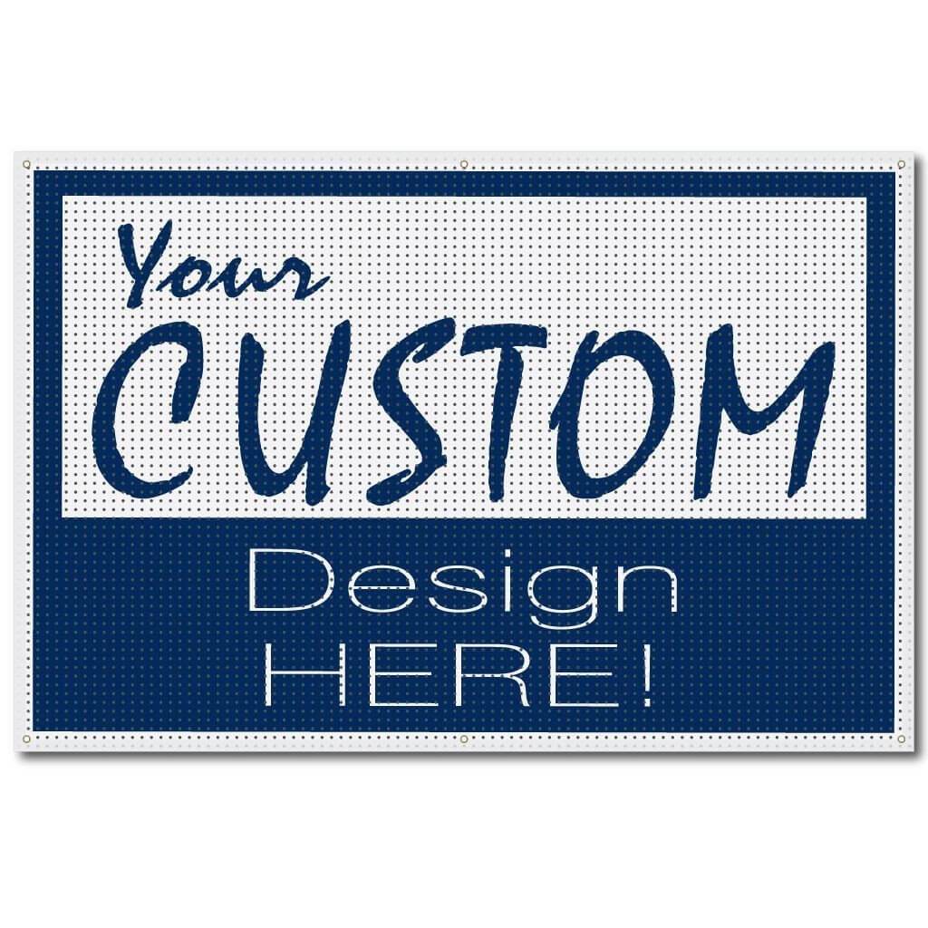 Custom 2'x3' Mesh Vinyl Banner