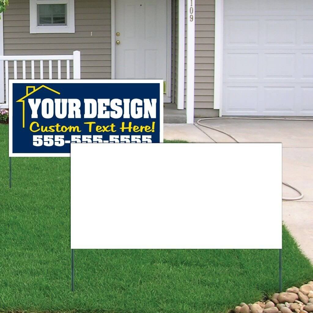 2x4 Sign Frame 2'x4' Blank Yard Signs | Cheap & Free Shipping – VictoryStore.com