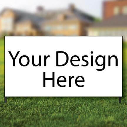 2'x4' Design Your Own Corrugated Plastic Yard Signs