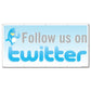 Follow Us On Twitter Vinyl Banner with Grommets