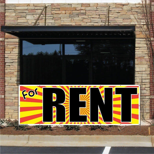 For Rent Vinyl Banner with Grommets