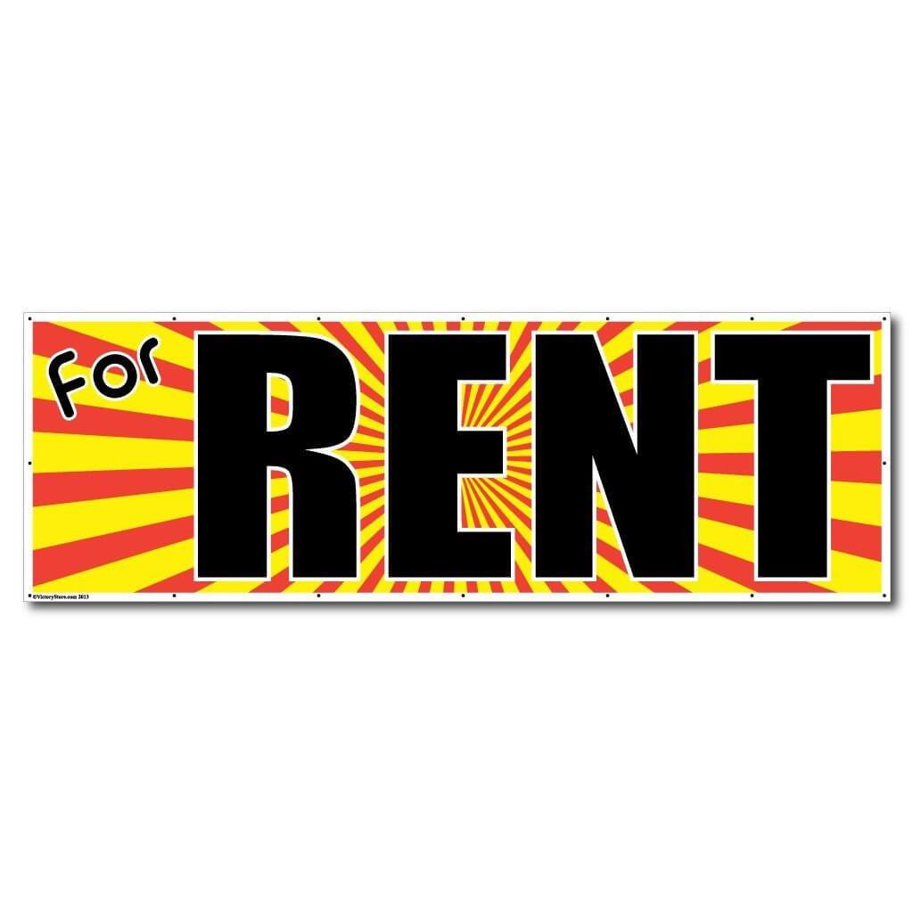 For Rent Vinyl Banner with Grommets