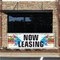 Now Leasing Vinyl Banner with Grommets