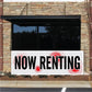 Now Renting Vinyl Banner with Grommets