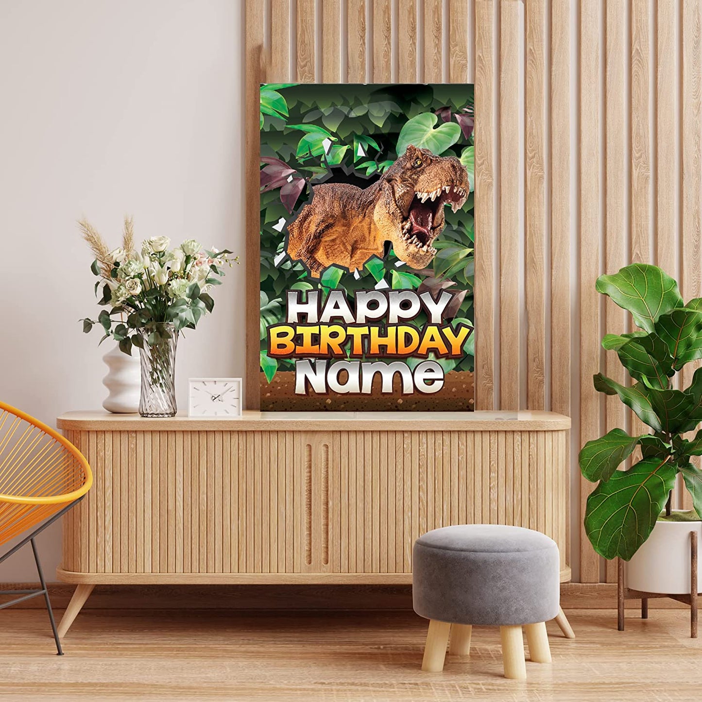 3' Dinosaur Birthday Card