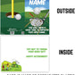 3' Jumbo Golfers Retirement Card