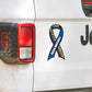 3.5 x 7.5 Autism Awareness Ribbon Car Magnet