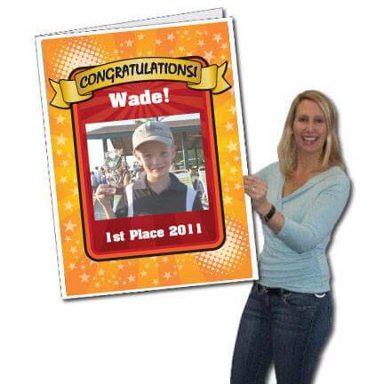 3' Tall Design Your Own Giant Congratulations Card