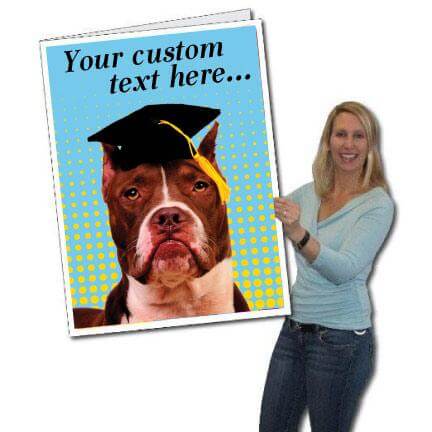 3' Tall Design Your Own Giant Graduation Card
