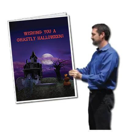 3' Tall Design Your Own Giant Halloween Card