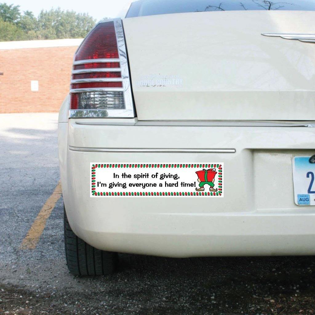 In the Spirit of Giving Bumper Magnet - FREE SHIPPING