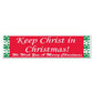 Keep Christ in Christmas (Red & Green) Bumper Magnet - FREE SHIPPING