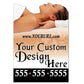 Massage Therapy Shaped Over-the-top Yard Sign with Frame - Woman #2