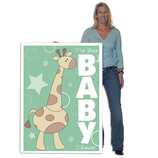 4' Tall Design Your Own Giant New Baby/Expecting Cards