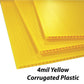 3'x4' 4mm Corrugated Plastic Blank Yard Signs - White or Yellow