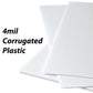 Megaphone with Rectangle 4 mil Corrugated Plastic Yard Sign Blank
