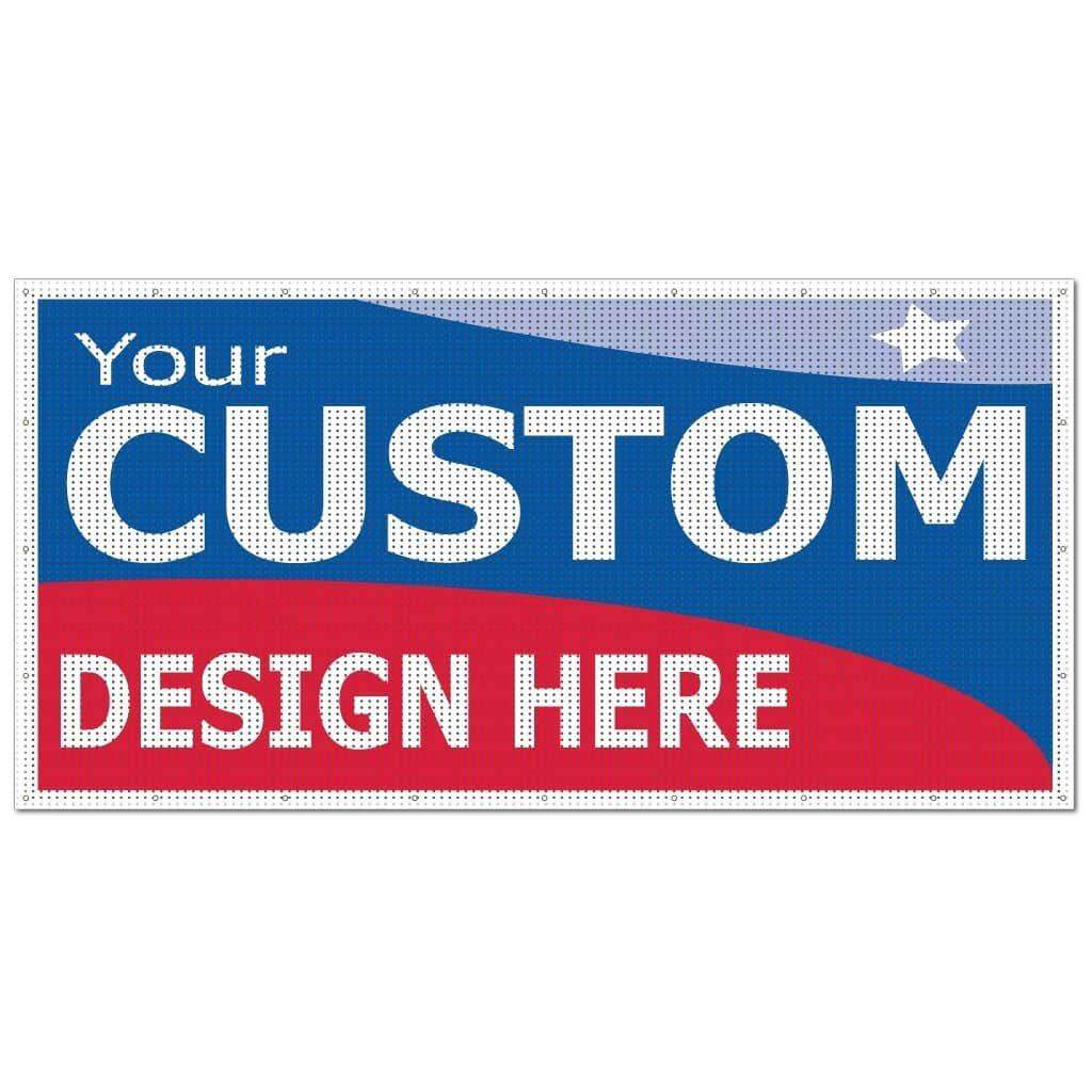 Custom 4'x8' Mesh Vinyl Banner