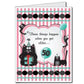 3' Stock Design Giant 50th Birthday Card with Envelope - Forgetful Cats