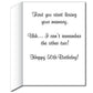 3' Stock Design Giant 50th Birthday Card with Envelope - Forgetful Cats