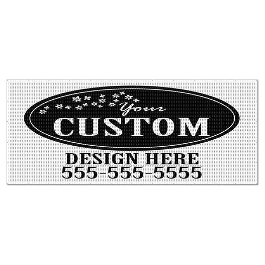 Custom 5'x12' Mesh Vinyl Banner