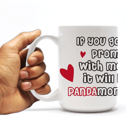 Promposal 15oz Coffee Mug - "PANDAmonium Prom" Panda Design